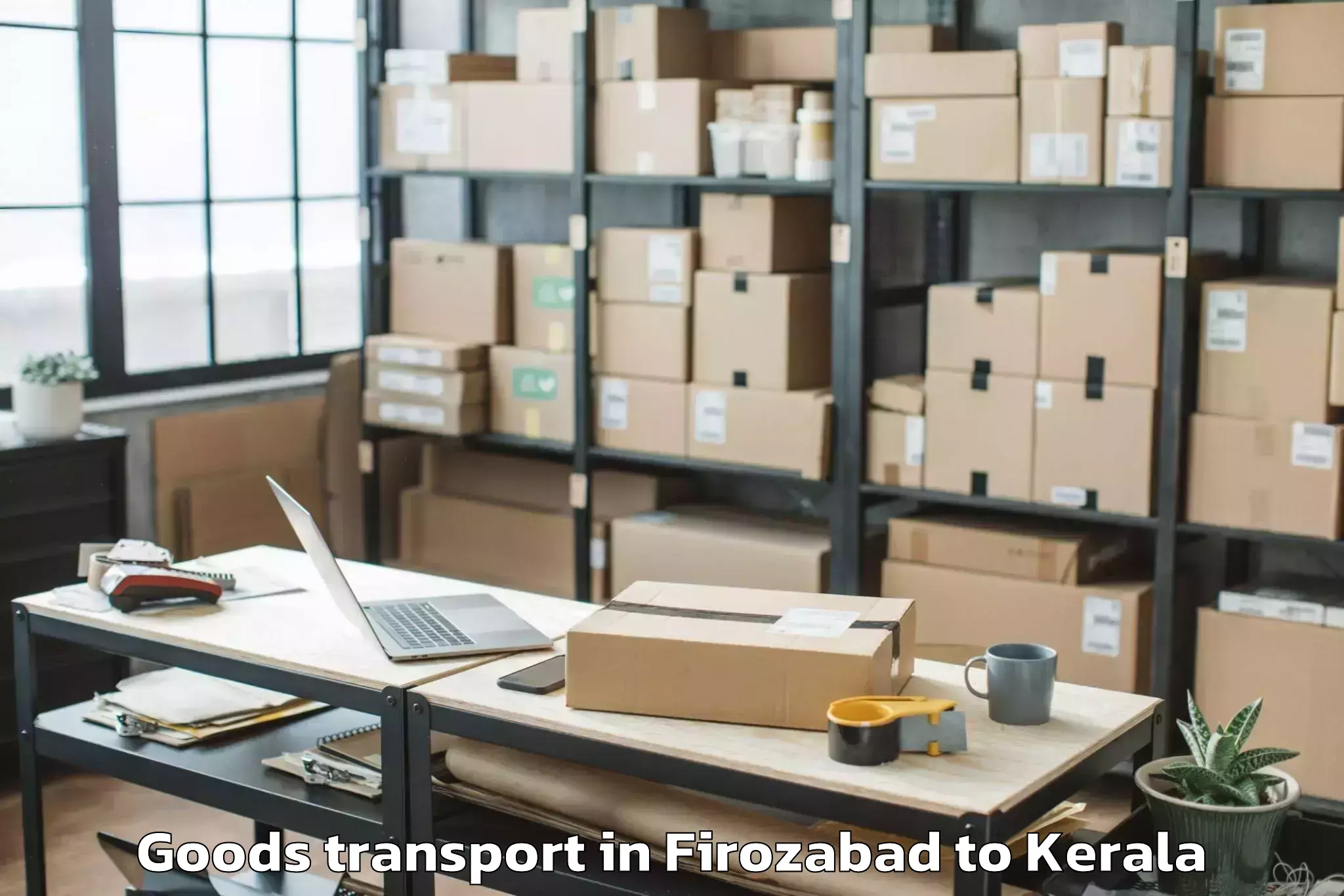 Professional Firozabad to Venjaramoodu Goods Transport